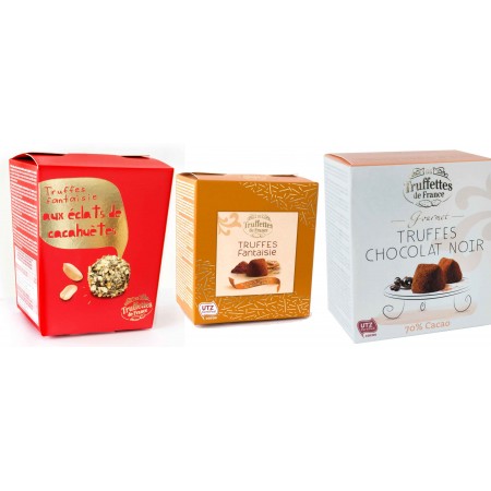 Lot de 3 truffes assorties...