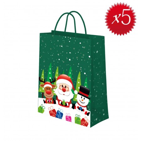 Lot de 5 Sacs cadeau papier...